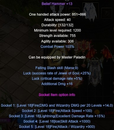 Socket Weapons Level 1200